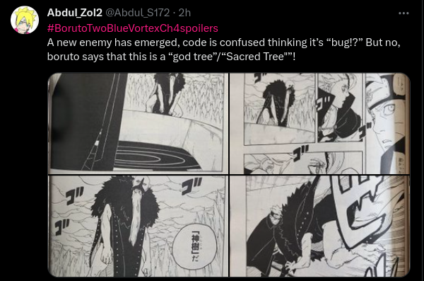 Boruto: Two Blue Vortex Chapter 4 Spoilers: Sasuke Glimpse, But He's Now A Tree?
