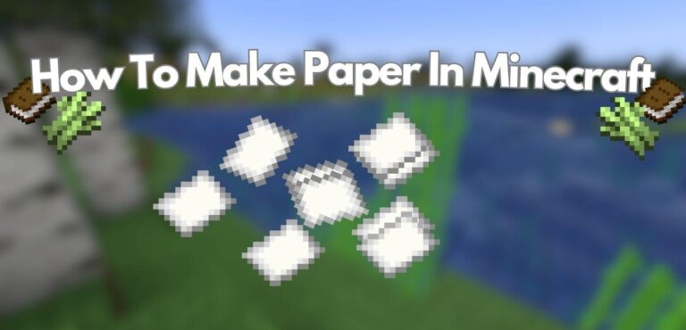 How To Make Paper In Minecraft (V1.20+)