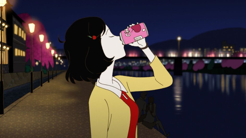 20 Best Anime Movies That Aren’t Studio Ghibli -The Night Is Short, Walk on Girl (2017)